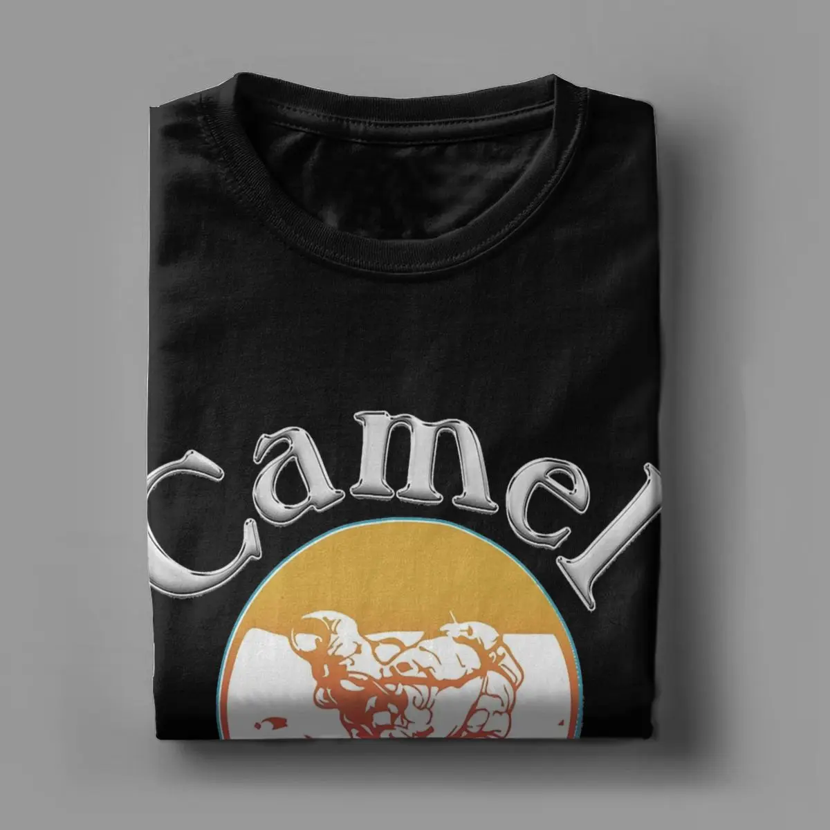 CAMELS BAND Mirage Cigarettes Music Progressive T Shirt for Men  Cotton Casual T-Shirts Round Collar Tee Shirt Short Sleeve Tops