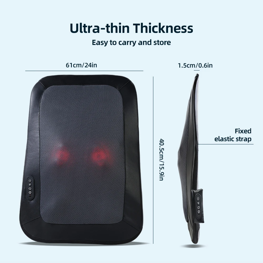 Back Massager Walk Up and Down Massage 3D Bionic Massage Head Full Body Massager Neck Shoulder Waist Rolling Pad Wireless Use