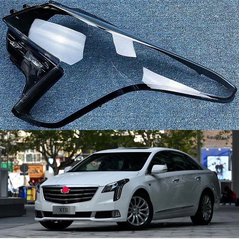 

For Cadillac XTS 2018 Car Accessories Headlight Lens Cover Headlamp Shell Transparent Lampshade Plexiglass