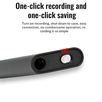 8GB Ultra-Thin Mini Voice Recorder Digtal Professional Sound Activated Dictaphone Noise Reduce Record encrypt documen MP3 Player 3