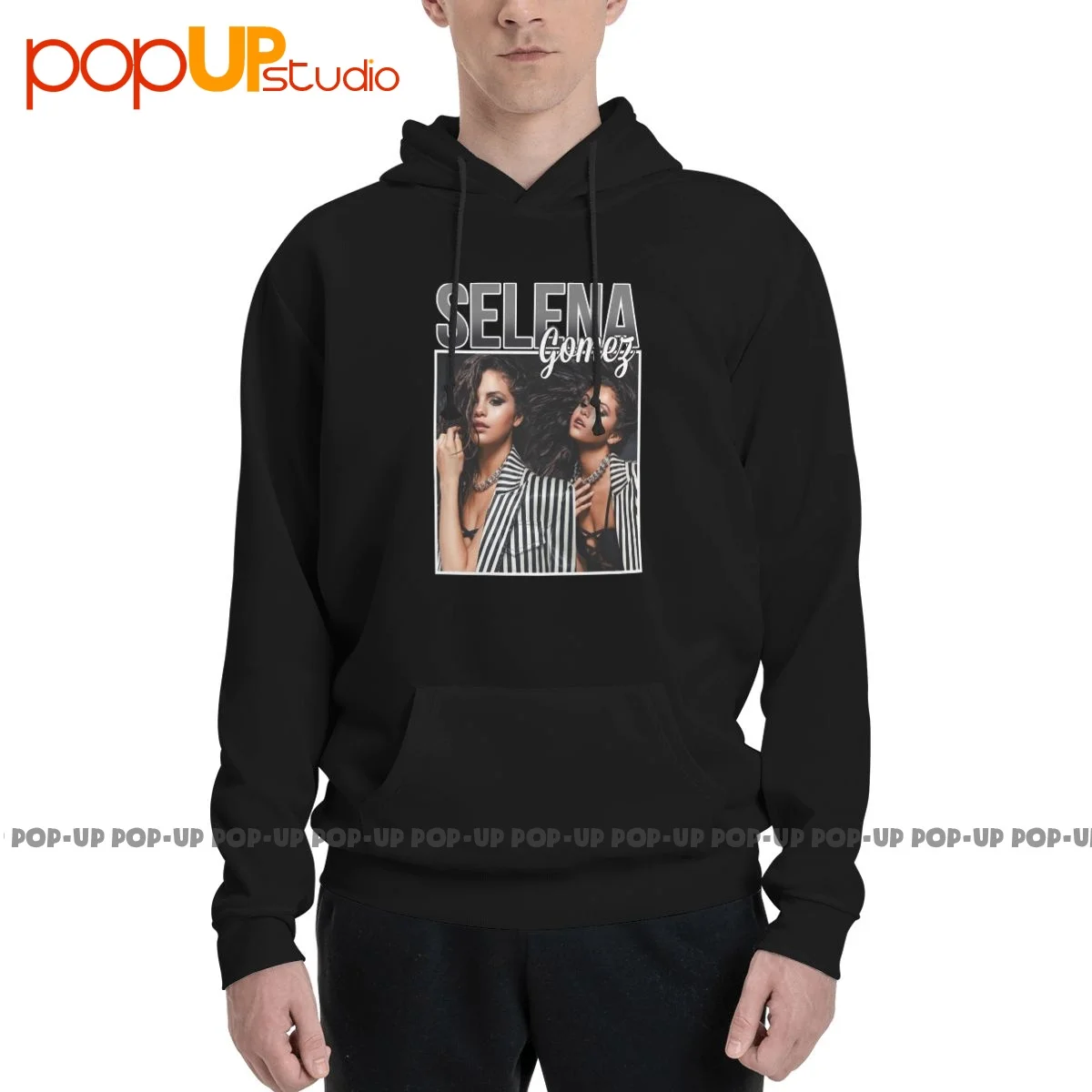 Sweatshirt Officiel Selena Gomez Vert Fluo - Produit Licence Bravado, Coupe Classique, Col Tissé