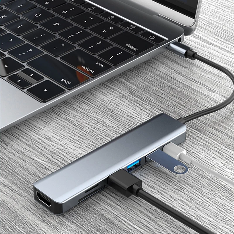 Adaptador Hub Usb C Hdmi Thunderbolt Para Macbook Pro Air