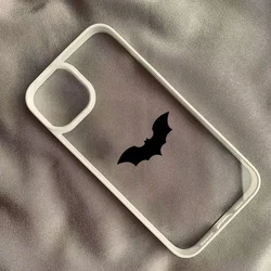 Bat Spider Pattern Clear Silicone Phone Case for Redmi Note14 Pro 5G (D)