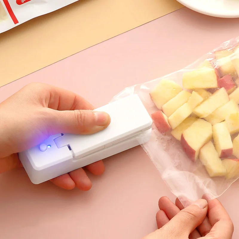 Mini Machine à Sceller Les Sacs Plastique – Thermosoudeuse Portable, Fonctionne Sur Piles AA, Pour Snacks, Biscuits… - 7