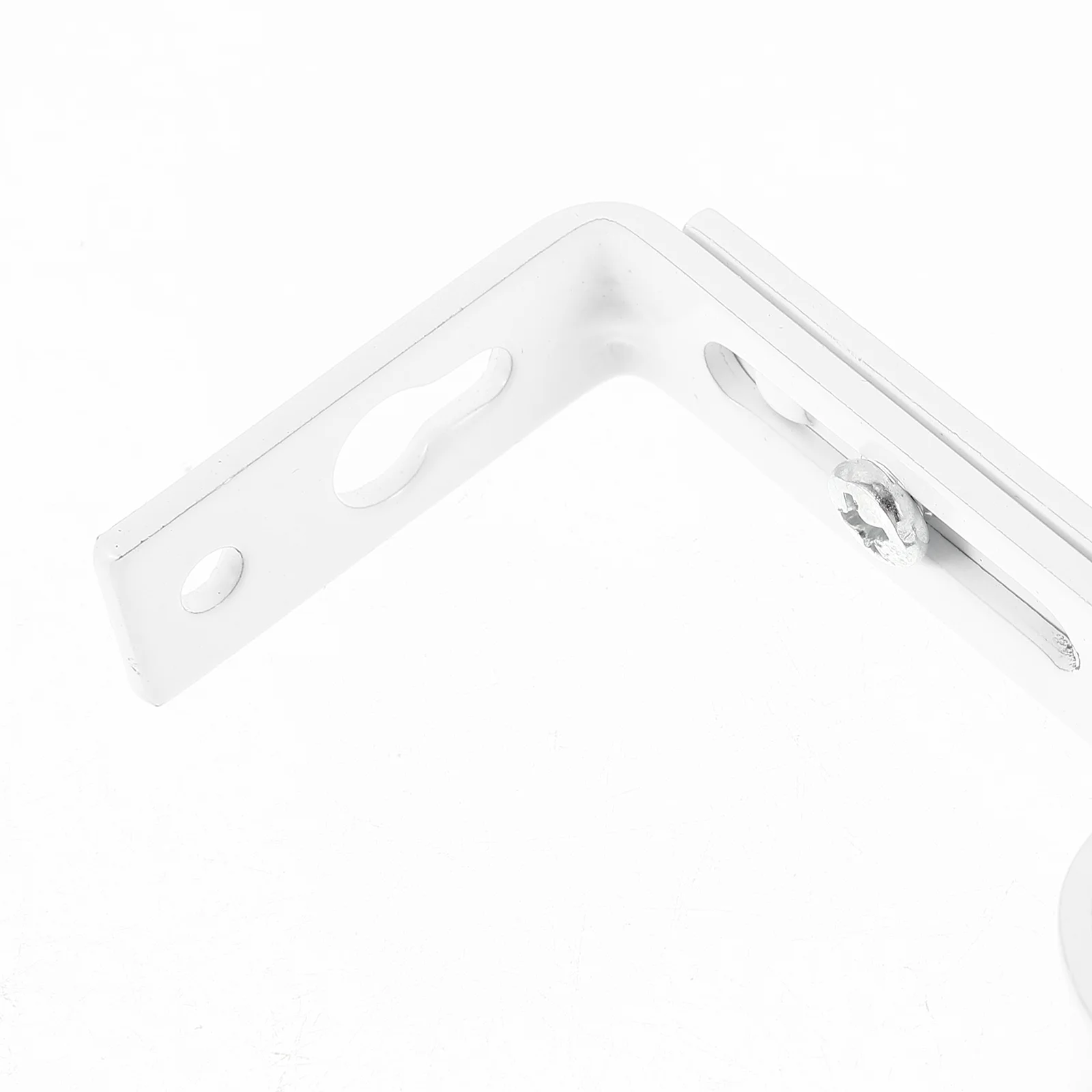 2 Pcs Adjustable Curtain Rods Windows Pole Bracket Mounting Holder Copper Double White Drapery