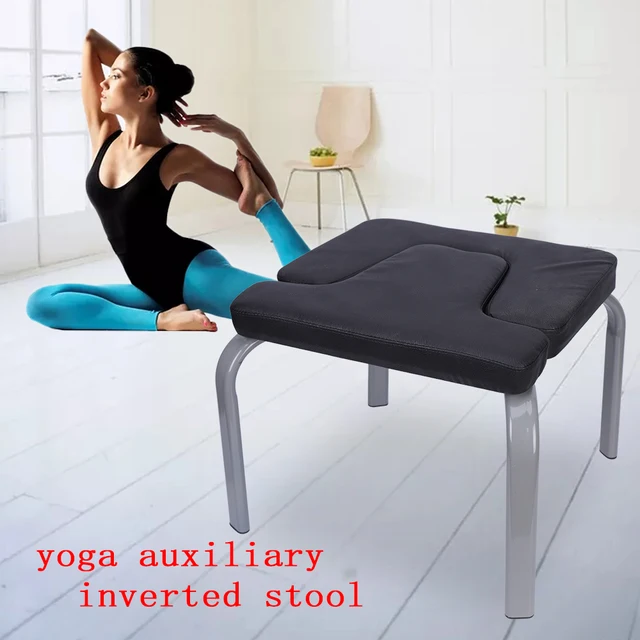 Chaise De Yoga Inversée - Tabouret Tête En Bas - Support Pour Postures Inversées - Capacité 200kg - Noir