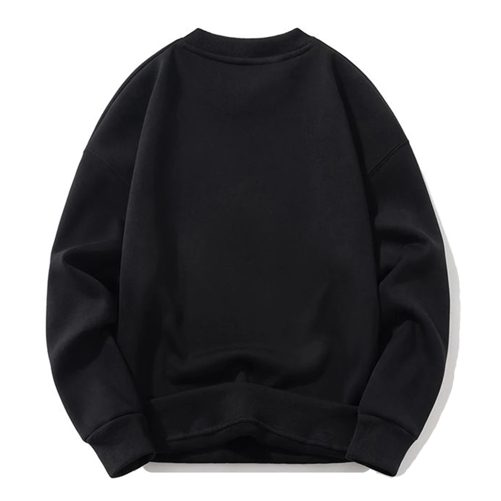 Winter Fashion Fleece Sweatshirts Hoodies Men Warm Sweat Shirt Unisex High Quality Crewneck Sweatshirt For Men Moletom Masculino 4