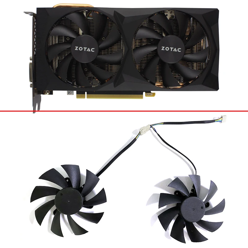 2 Pezzi 85Mm Ga92A2H 4Pin Gtx 1660 Ventola Gpu Per Zotac Geforce Rtx 2060-6Gd6 Geforce Gtx 1650-4Gd6 Gtx 1660 Ventole Di Raffreddamento Super