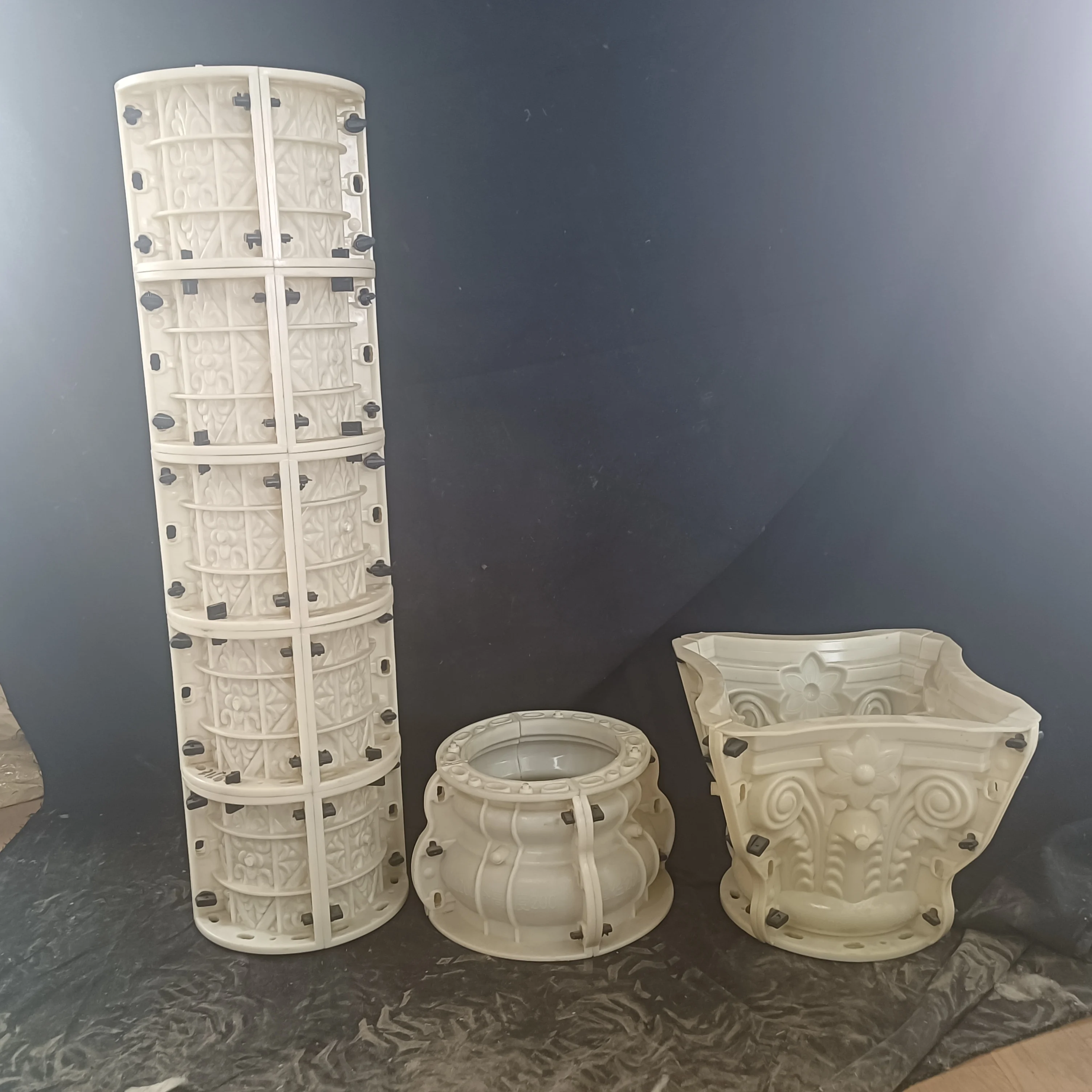 20 diameter Roman column rich flower carving pattern decoration European classical villa palace style decoration handmade DIY co 2