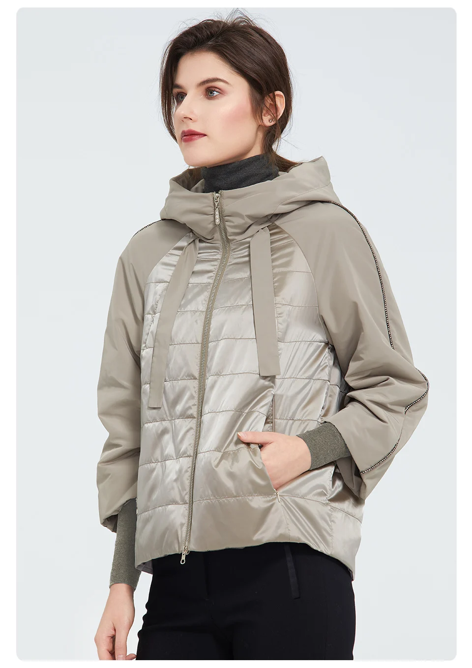 Womens Hooded Warm Sport Jacket