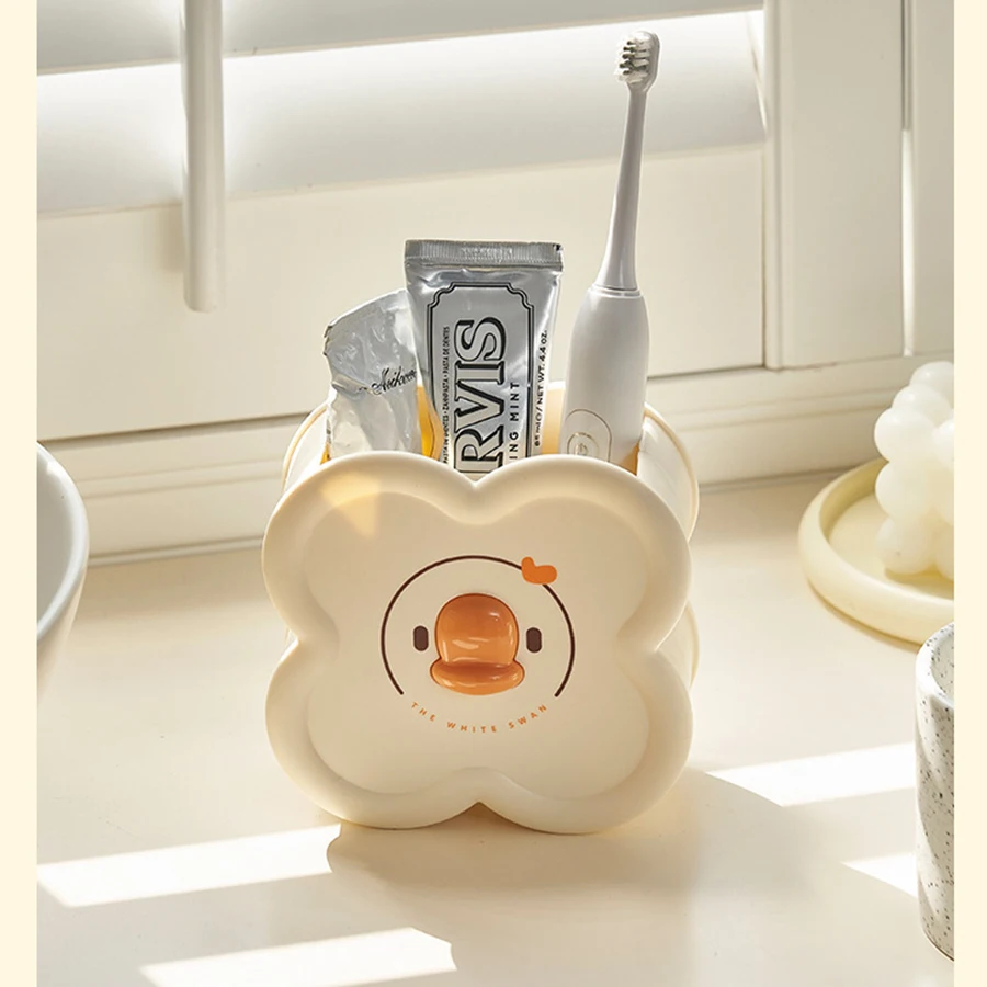 Cute Cartoon Round Pencil Holder Office Desk Pen Pot Cup Case Container Organiser Durable Pencil Case 5