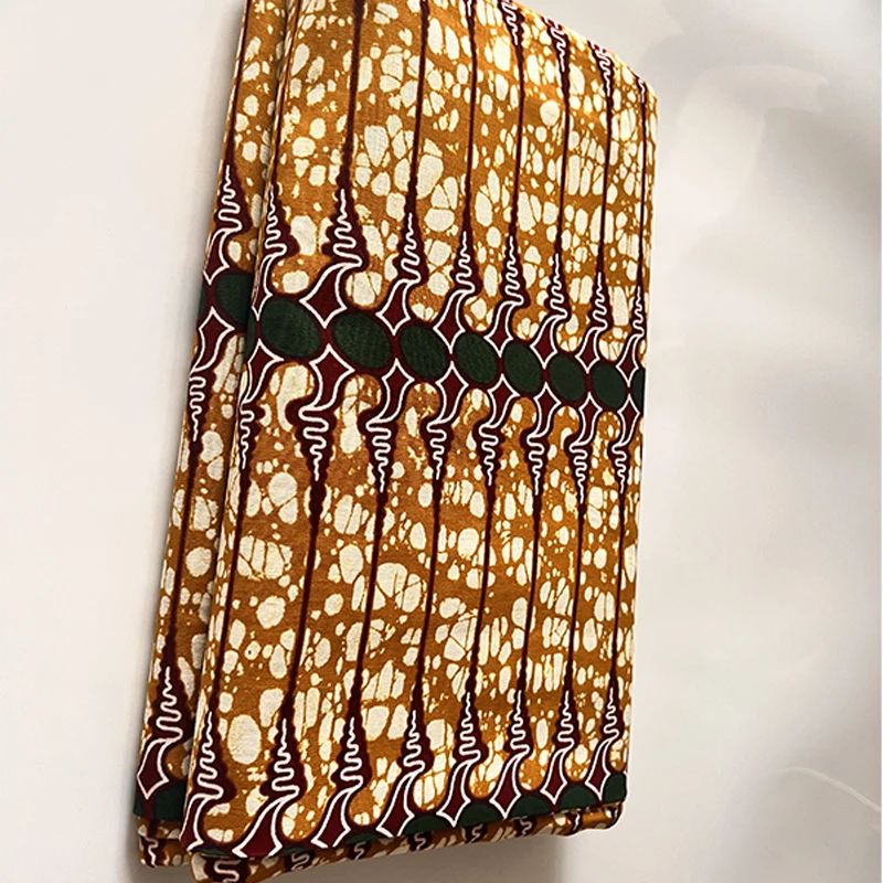 real fabric African Holland wax high quality cotton Ankara wax fabric Ghana dress 6 yards