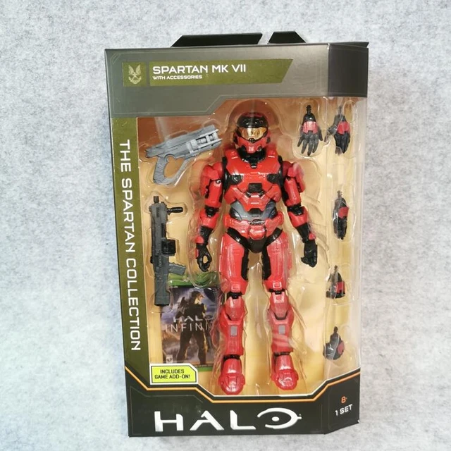 Figura Mattel Dpd55 Halo Spartan Athlon Red De 12 Pulgadas