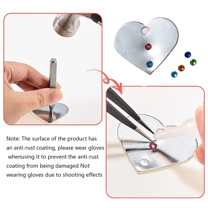 Flat Back Crystals Setter Rectangle Stamping Bar 3 Size Jewelry Stamping Tool Dropship