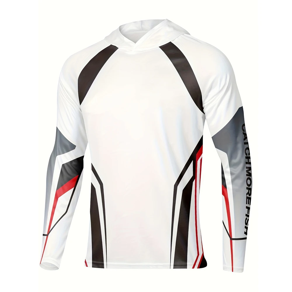 Fishing Clothes Outdoor UV Jersey Long Sleeve Fishing Clothing Men Hooded Sunscreen Breathable Fishing Wear