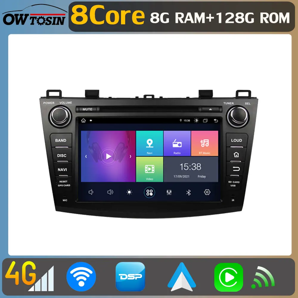 8Core8G128GAndroid11CarDVDPlayerForMazda3Mazda3BLAxela