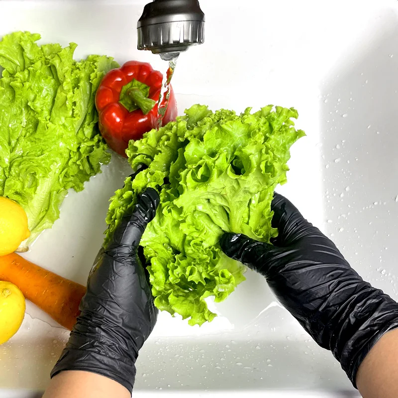 Disposable Black Latex Free Gloves 3