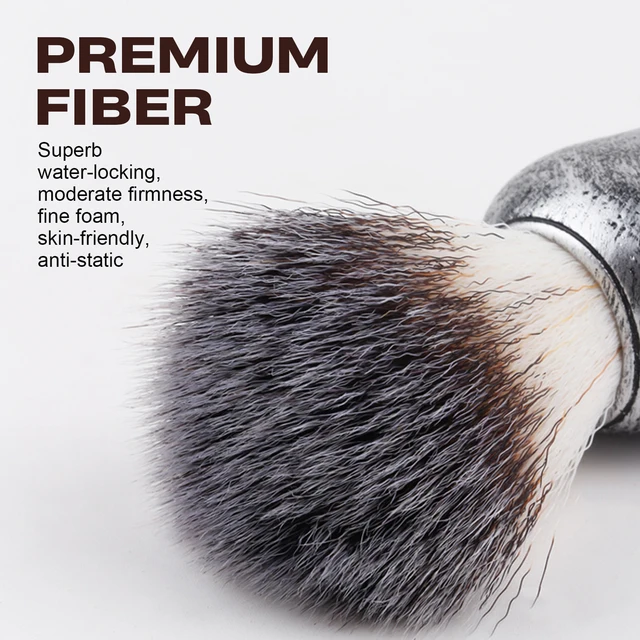 Spazzola da barba per barbiere Spazzola per la pulizia della barba da uomo Ciotola per sapone schiumogeno Strumenti per la rasatura del salone Ciotola da barba Spazzola per capelli Set di spazzole per barba 5