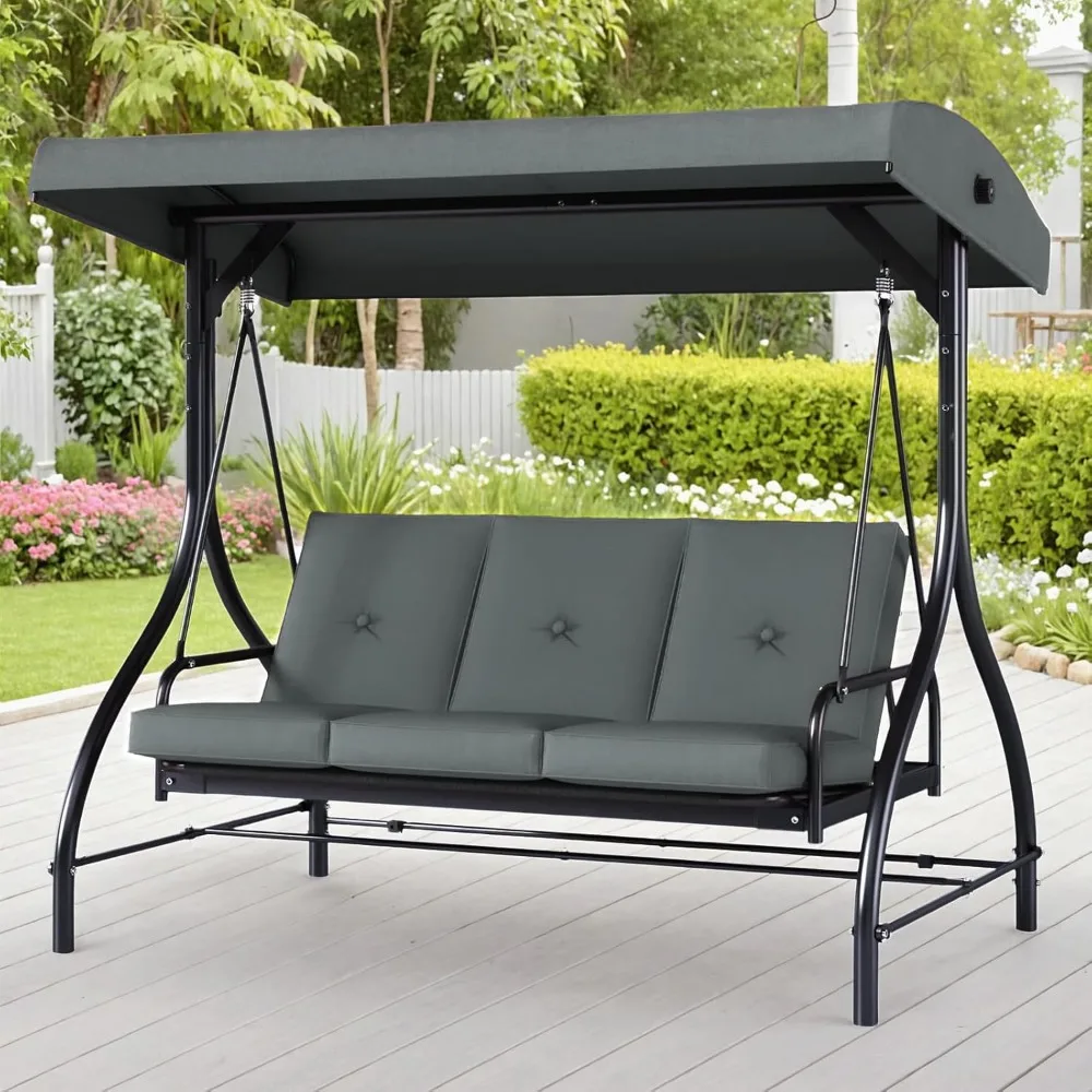 3-Seat Outdoor Porch Swing 1