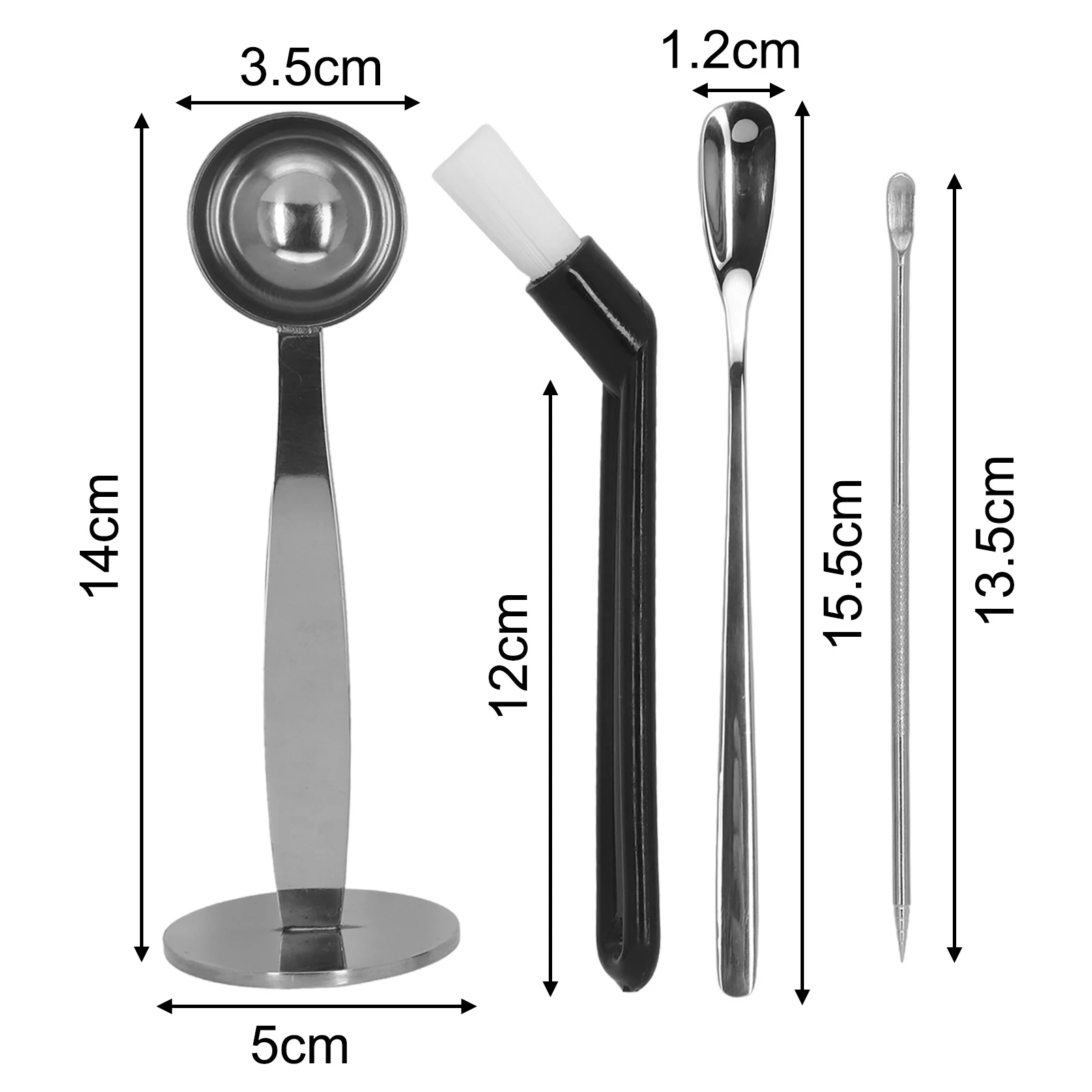 【Hot-Selling】 As Show Coffee Tamper Coffee Accessory Set For Brewing Coffee Tool Portable Coffee Tools Rust-proof Material Sleek Design.
