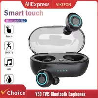Y50 TWS Bluetooth Earphones Wireless Headset IPX7 Waterproof Deep Bass Earbuds True Wireless Stereo Headphones Sport Earphones 1