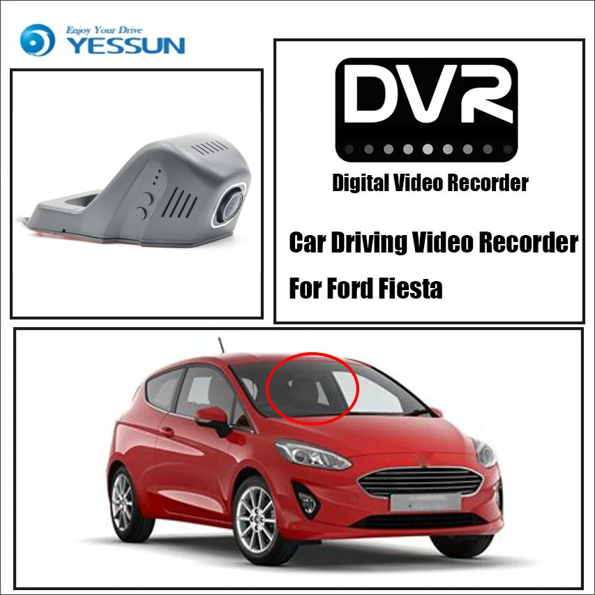 

YESSUN Front Dash Camera CAM For Ford Fiesta Car DVR Driving Video Recorder For iPhone Android APP Control Function