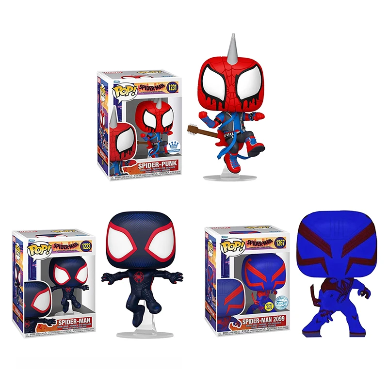 thumbnail image 4 of Nuevo modelo de exhibición de guitarra de Spider Man in the Universe de Funko POP de Anime para niños, juguetes de cumpleaños, regalo, 4 of 5