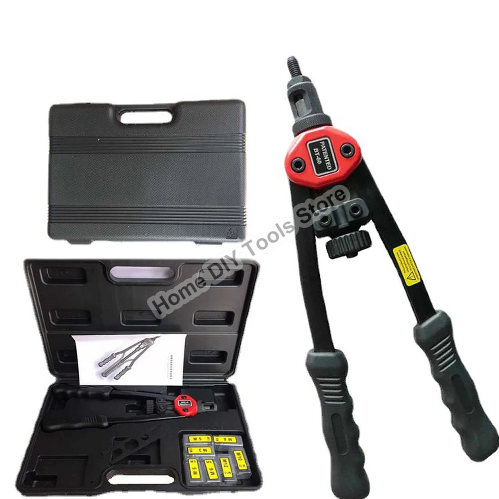 Riveter Gun Tool Hand Riveter Interchangeable Mandrel Insert Threaded Nut Rivet Drilling Rivet Tool M3-M12 Spare Part 6