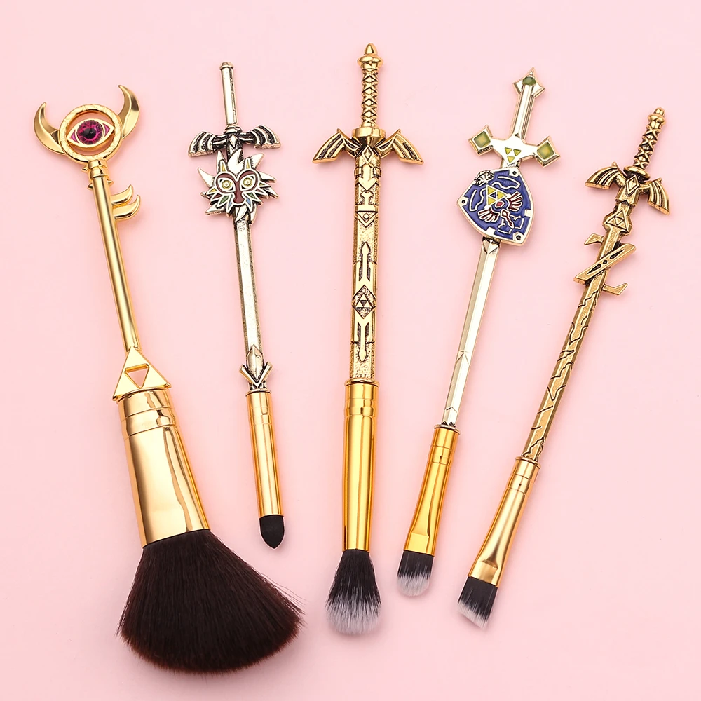 5 Pz/Set The Legend Of Makeup Brushes Face Powder Blending Eye Shadow Pennelli Cosmetici Per Kit Di Strumenti Per Il Trucco Delle Donne
