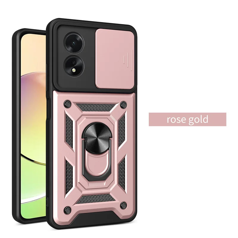 Shockproof Armor Case with Magnetic Car Holder Ring and Lens Protection