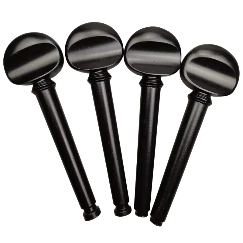 Baroque Ebony Wood Standard Cello Tailpiece Gut Endline Rope, Cello Peg /Tail piece Parts Accessories 4/4 cello support parts