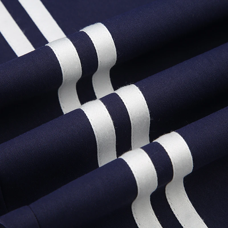 Side Stripe Elastic High Waist Loose Straight Leg Pants Women Letter Print Street Style Hippie Baggy Trousers Preppy Streetwear