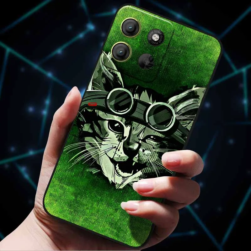 Painted Cats Soft Silicone Lovely Back Case - Cute Cat Design Phone Cover