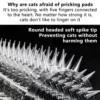 Anti Cat Spikes Outdoor Plastic Cat Deterrent Mats for Garden Plants Balcony and Pet Proof Protection 3