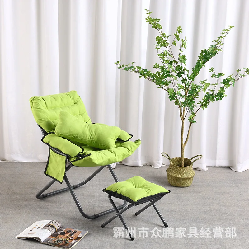 Adjustable Lazy Chair Home Recliner Lazy Sofa Single Fabric Nap Folding Chair Office Nap Chair Recliner Chair Sofa Living Room