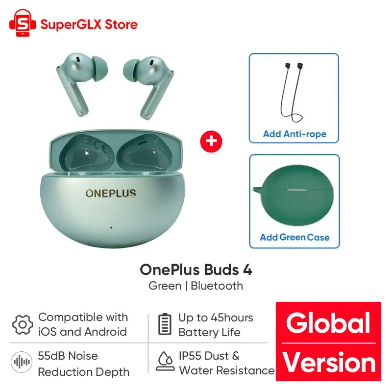 グローバル版 OnePlus Buds 4 イヤホン Amazon.com: OnePlus Buds 4, Bluetooth Wireless Earbuds, Storm Gray