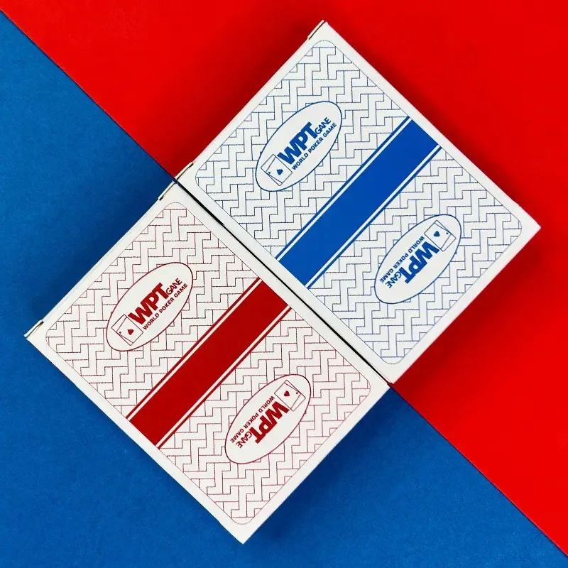 1Deck WPT Texas Hold'em Poker Cards Competition Special Hard High-Grade Plastic Wide Cards Waterproof Anti-Fold Matte PVC Poker