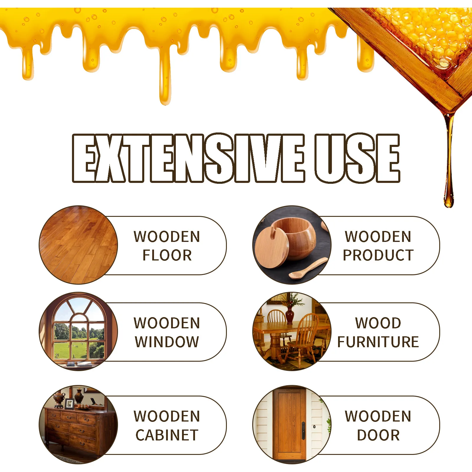 Furniture Polishing Beeswax Spray Wooden Floor Cleaning Maintenance Wood Table Shiny Wear Resistant Multipurpose Beeswax Agents