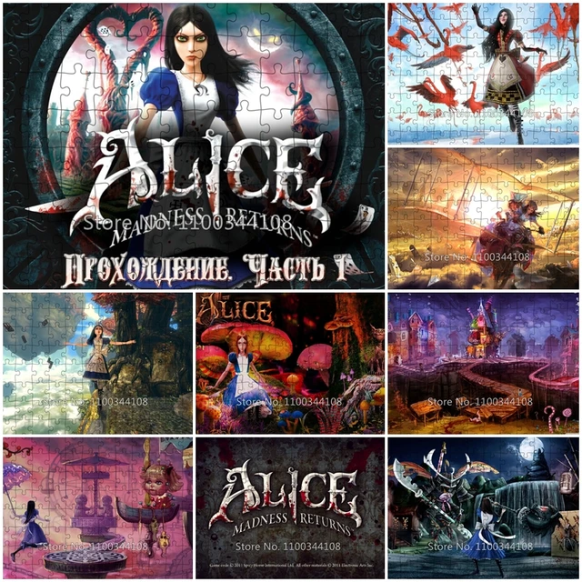 Disney-Alice Madness Return Jigsaw Puzzle, jogo de terror, quebra