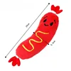 Dog Sound Plush Toy Hot Dog Chewing Toy Pet Grinding Teeth Squeaky Plush Toy Puppy Bite-resistant Interactive Chew Toy ﻿ 5