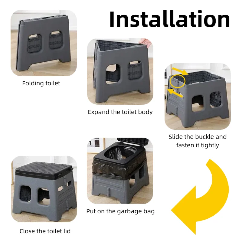 Portable Folding Camping Toilet 2