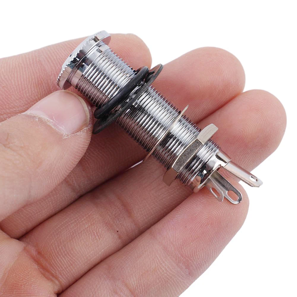 

Electric Guitar Bass Parts 6.35mm Stereo Output Input 1/4 Inch Jack Socket Plug Stringed Instruments Parts Accessories