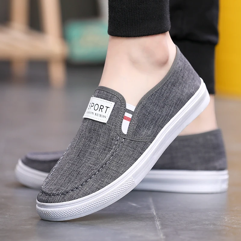 Men's Shoes 2025 Summer New Breathable Deodorant Trendy All-Match Casual Canvas Shoes Men's Sports Soft Bottom Trendy Shoes 4