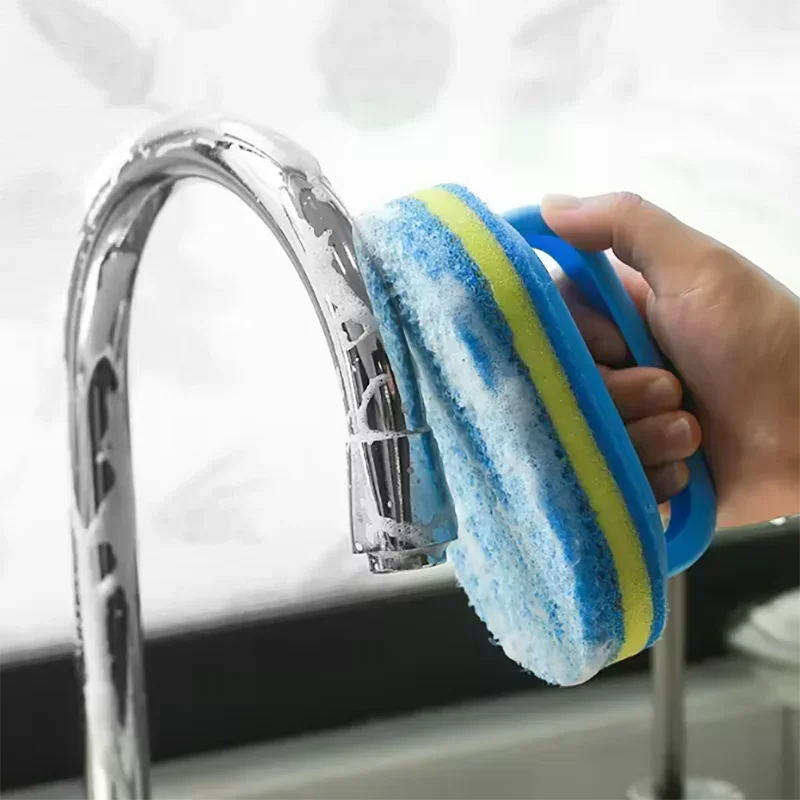 Sponge, Brush, Handle, Pot, Kitchen, Dishwashing