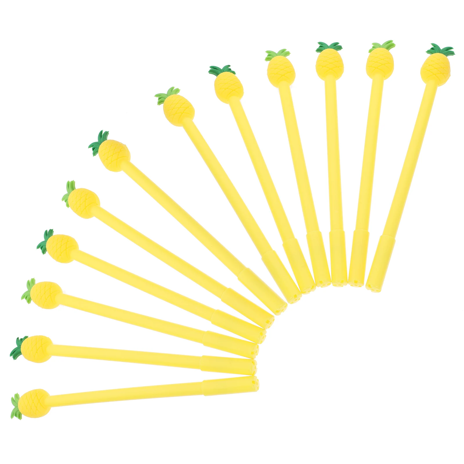 12 Pcs Pineapple Pen Writing Shaped Gel Pens School Supplies Students Stationery Office