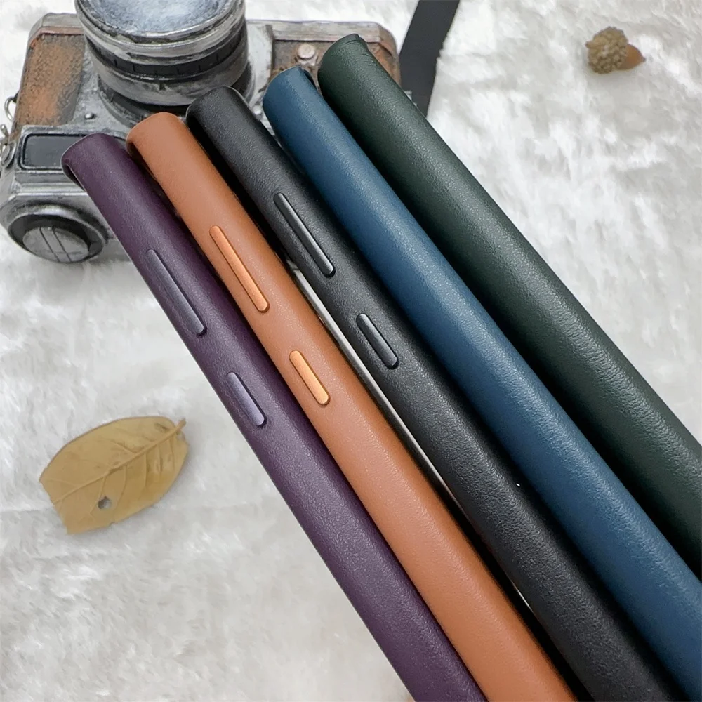 Original Vegan Leather Phone Case with All-Inclusive Lens Protection and Gift Box