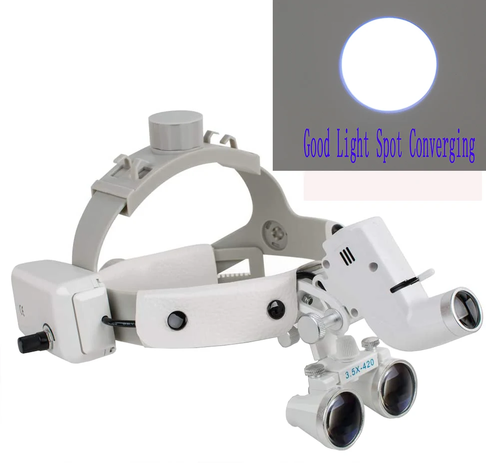 

Dental Binoculars Dental Loupes 5W Surgical Front Lamp Dental Headlight Surgery Surgical Binoculars Medical Front Light