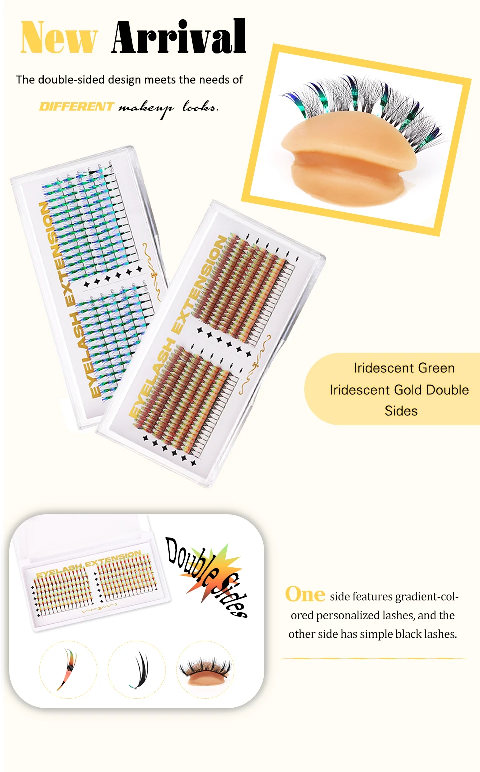 Shiny Glitter Comic Spire Eyelash Extension Holographic Manga False Eyelashes Magical Elf Tinsel Anime Lashes Christmas Party S1681838d860c4378b1d3237ac976f25bw