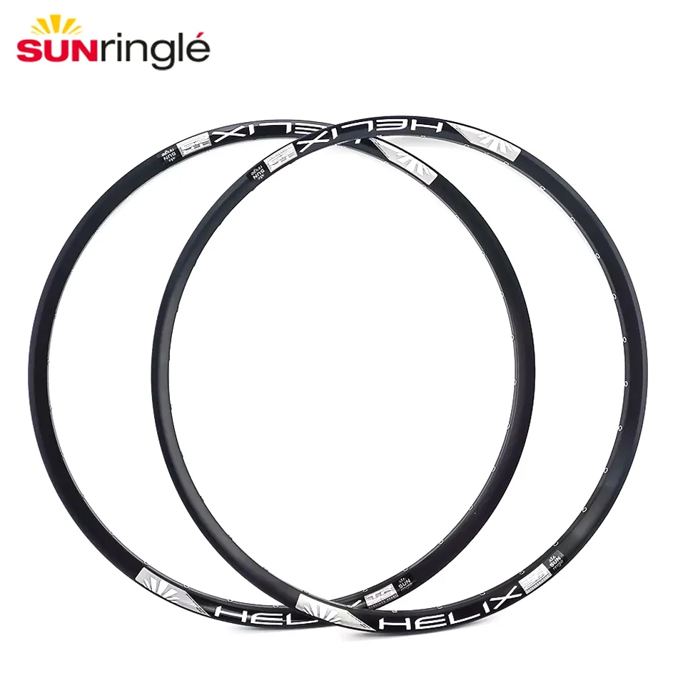 Sunringle Bicycle Rim HELIX 25 27 29 26/27.5/29 Inch MTB Circle Sleeved/Welded/TUBELESS Suitable for XC/TR/FR/AM/DH/Slope Car