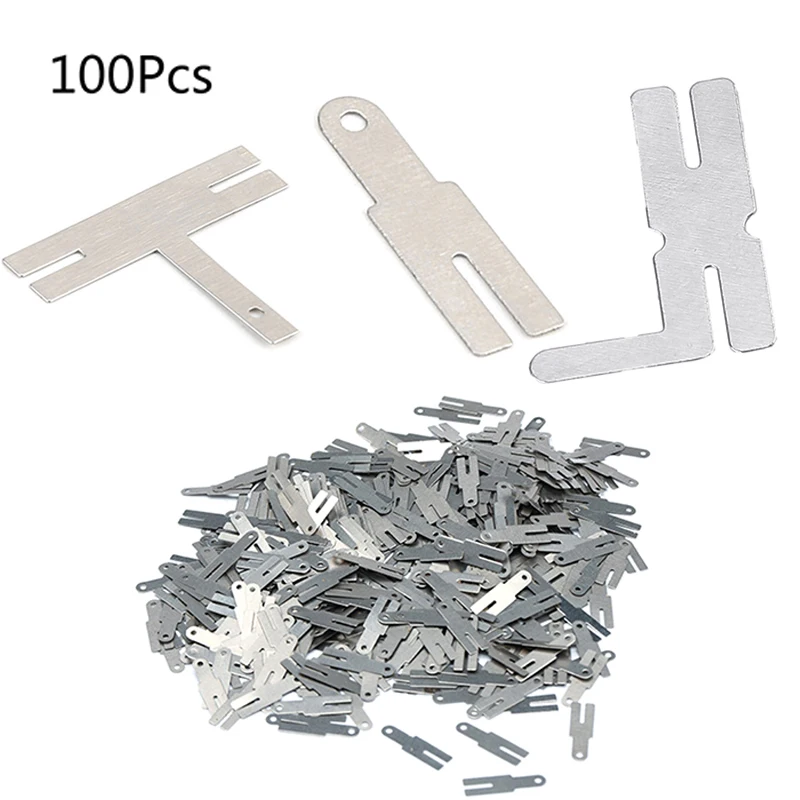 for T/Y/H Shaped 100 Pcs Nickel Sheets Long Battery Spot Welding Machine Welder Washers Nickel Plated Steel Strap Strip Shee